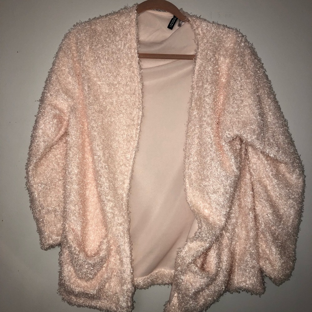 Baby pink cardigan